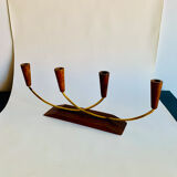 Teak candleholders, 1960s