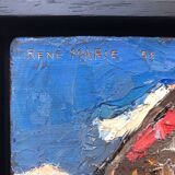 Oil on panel by René Marie (1890-1972). Montmartre