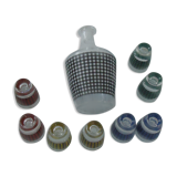 Vintage crystal arque liqueur service