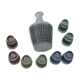 Vintage crystal arque liqueur service