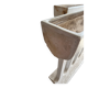 Pair of sculptural cast concrete planters in Off-White, mid-century brutalist style, long and rectangular.