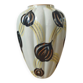 Vintage ceramic vase - Hand-painted decoration