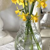 Vase, old flowered carafe