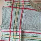 Ensemble nappe et 11 serviettes coton damassé vintage