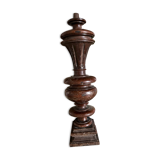 Old woodwork baluster lamp base