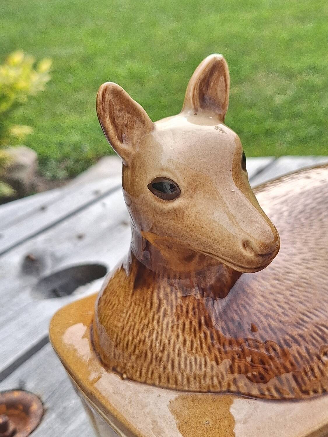 Ceramic deer terrine