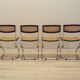 Set of four chairs, Bauhaus design, 1960s, production: Italy