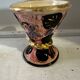 Small vintage conical vase Vallauris workshop JTF floral decoration