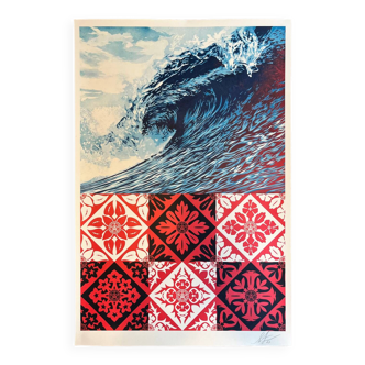 SHEPARD FAIREY (OBEY) - Sérigraphie "WAVE OF DISTRESS