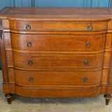 Chest of drawers 1900 Louis XVI style Marquetry 5 drawers