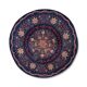 Vintage circular rug signed 'LELEU'