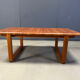 Mid-century solid teak Scandinavian coffee table, 1970s