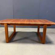 Mid-century solid teak Scandinavian coffee table, 1970s