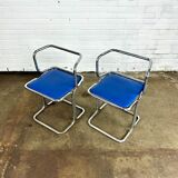 Vintage design tube frame dining chairs