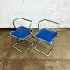 Vintage design tube frame dining chairs