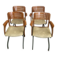 Set of 4 community armchairs by Meuble Magne