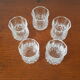 5 verres à liqueur cristal d'arques modèle longchamp