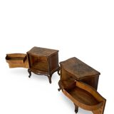 Paire de tables de chevet italiennes du milieu du XXe siècle