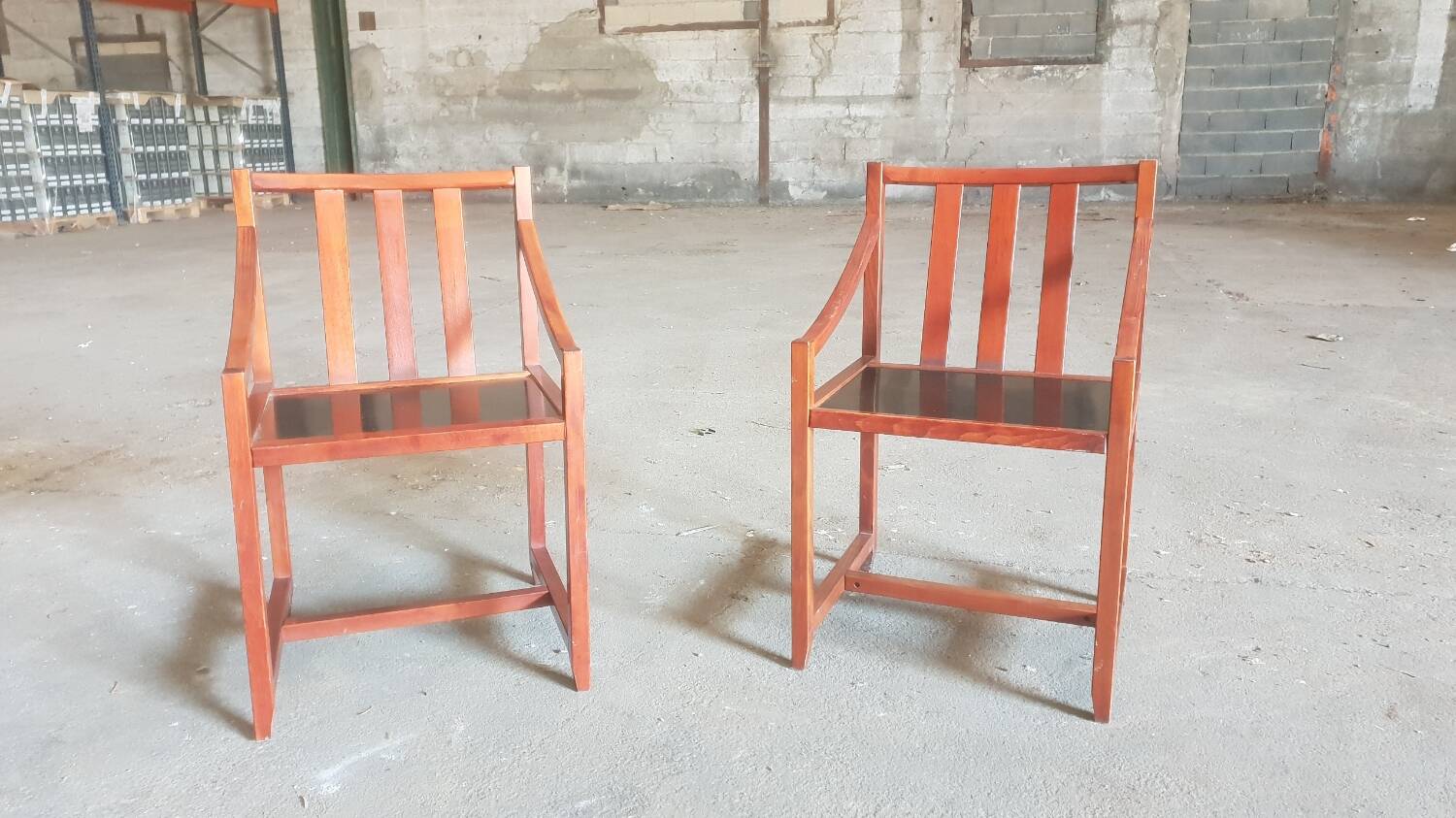 Paire de fauteuils scandinave 1980