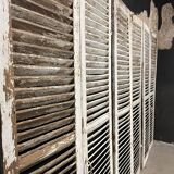 Shutter set in patinated old oak