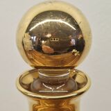 Art Deco style glass carafe with gold decoration