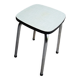 Old sky blue formica stool