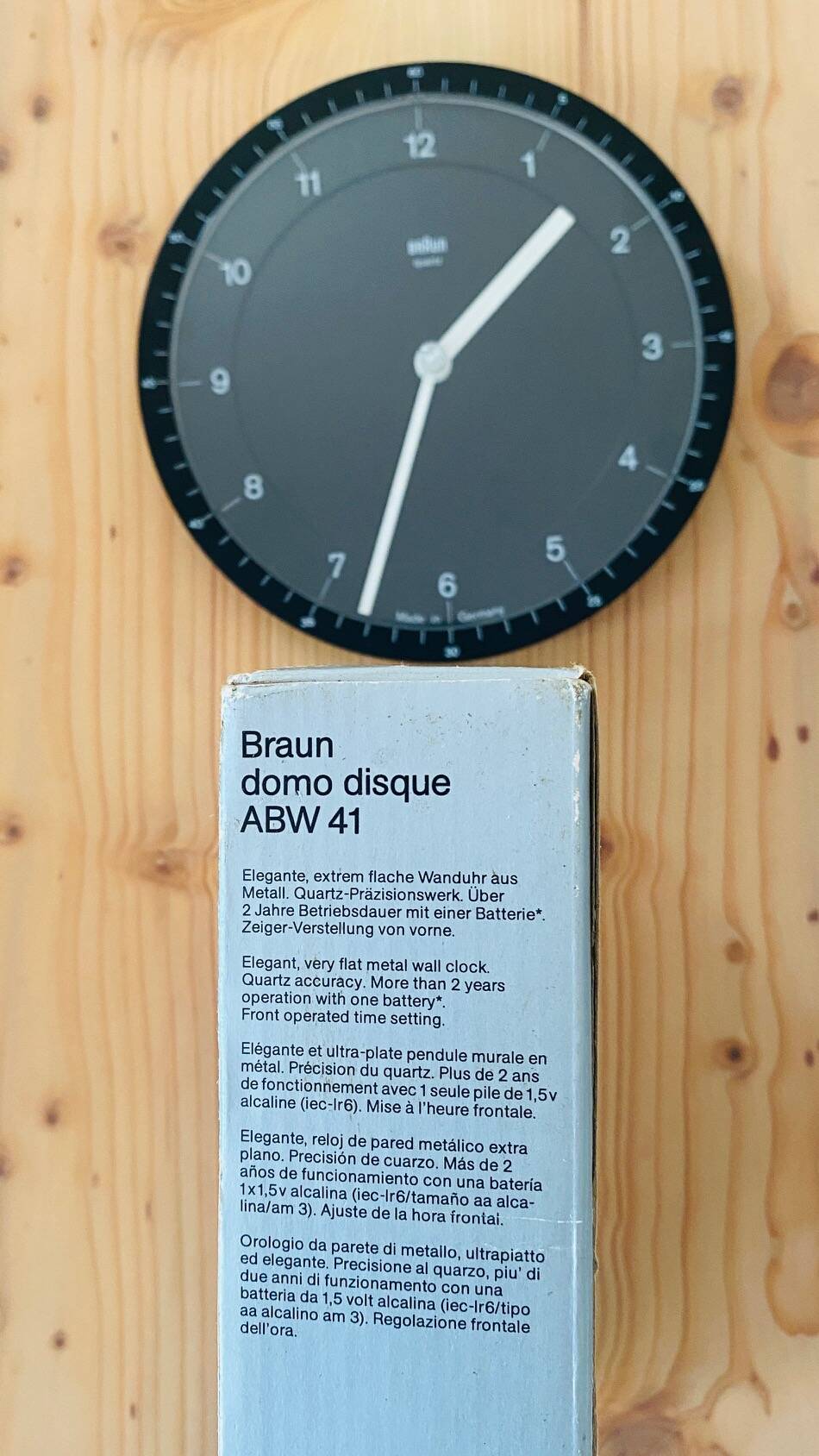 Collectors' Reviews: Braun ABW41 Wall Clock by Dietrich Lubs | Selency