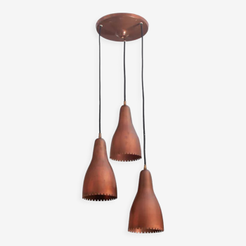 3 shades ceiling lamp by Bent Karlby