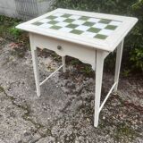 Small vintage table / dressing table with earthenware