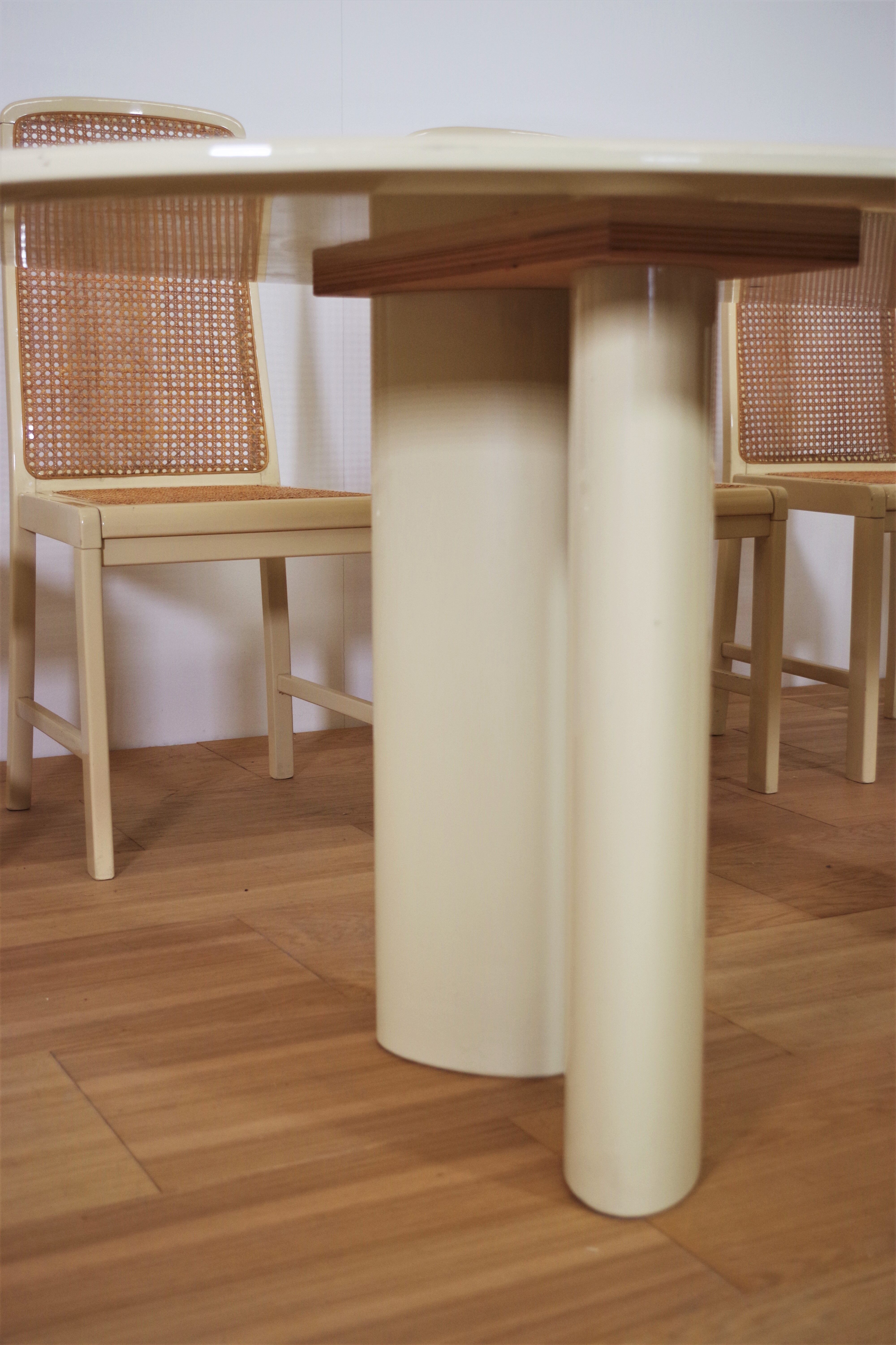Table and 6 chairs by Mario Sabot from the 70s