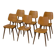 Set of 6 oak chairs from the 1960s.