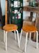 Pair of vintage workshop stools