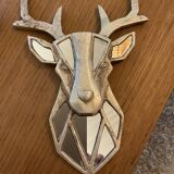 Deer mosaic mirror