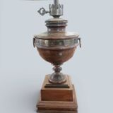 Lampe amphore en bois massif - Style 1er empire.