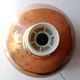 Unique ball lamp, hand-painted by Françoise Bertin