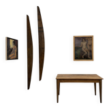 Restored pine farmhouse table