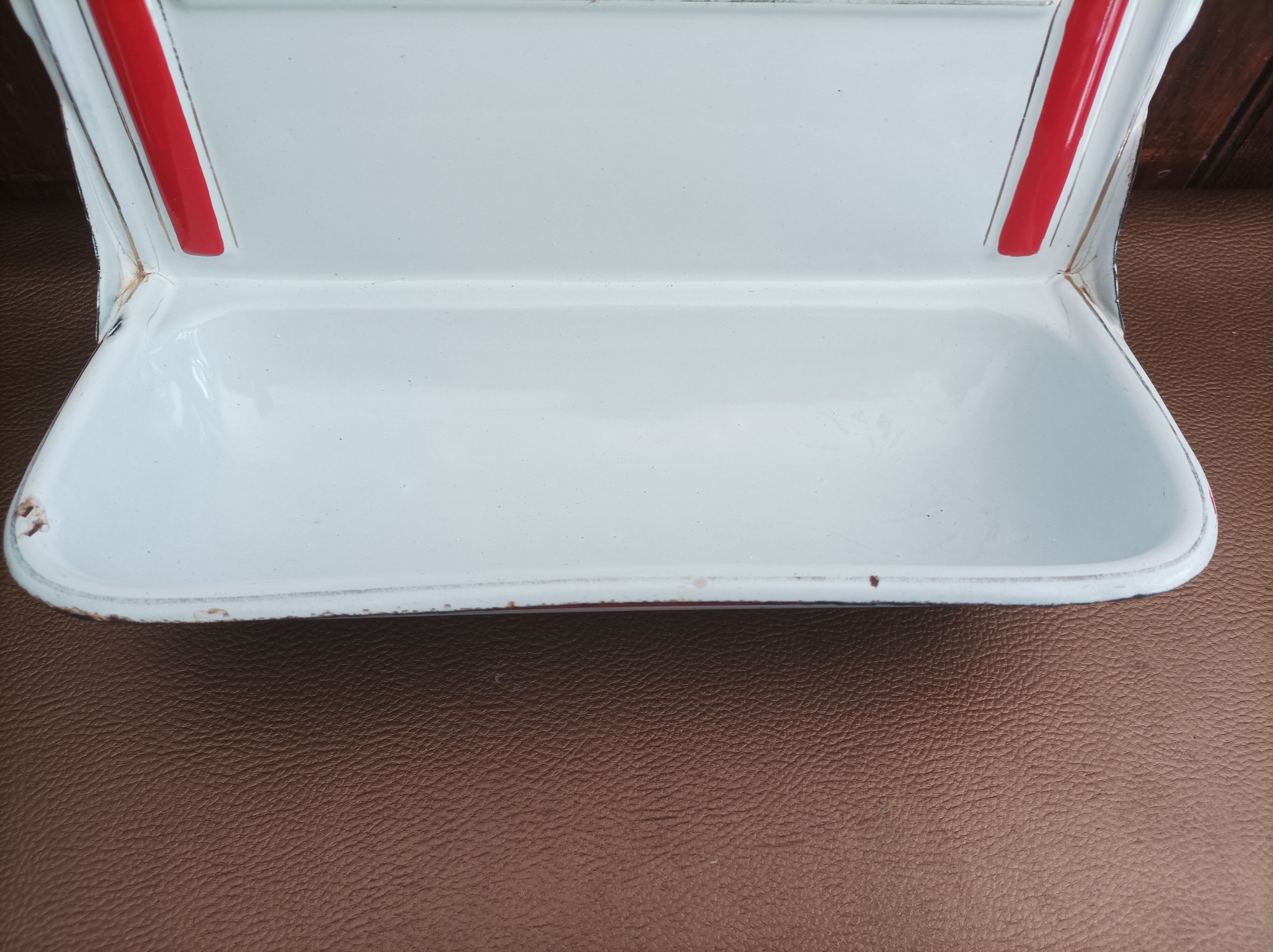 Porte ustensiles de cuisine tôle émaillée bleu