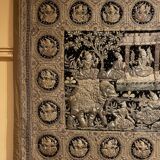 Large Embroidery Kingdom of Siam 19th Century 3m35-1m85