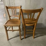 Pair of 1950s bistro chairs