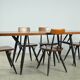 🟡 PIRKKA dining table chairs, Ilmari Tapiovaara, Laukaan Puu, Finland 1950