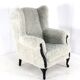 Armchair grey Doodle Retro Fully Restored - new upholstery