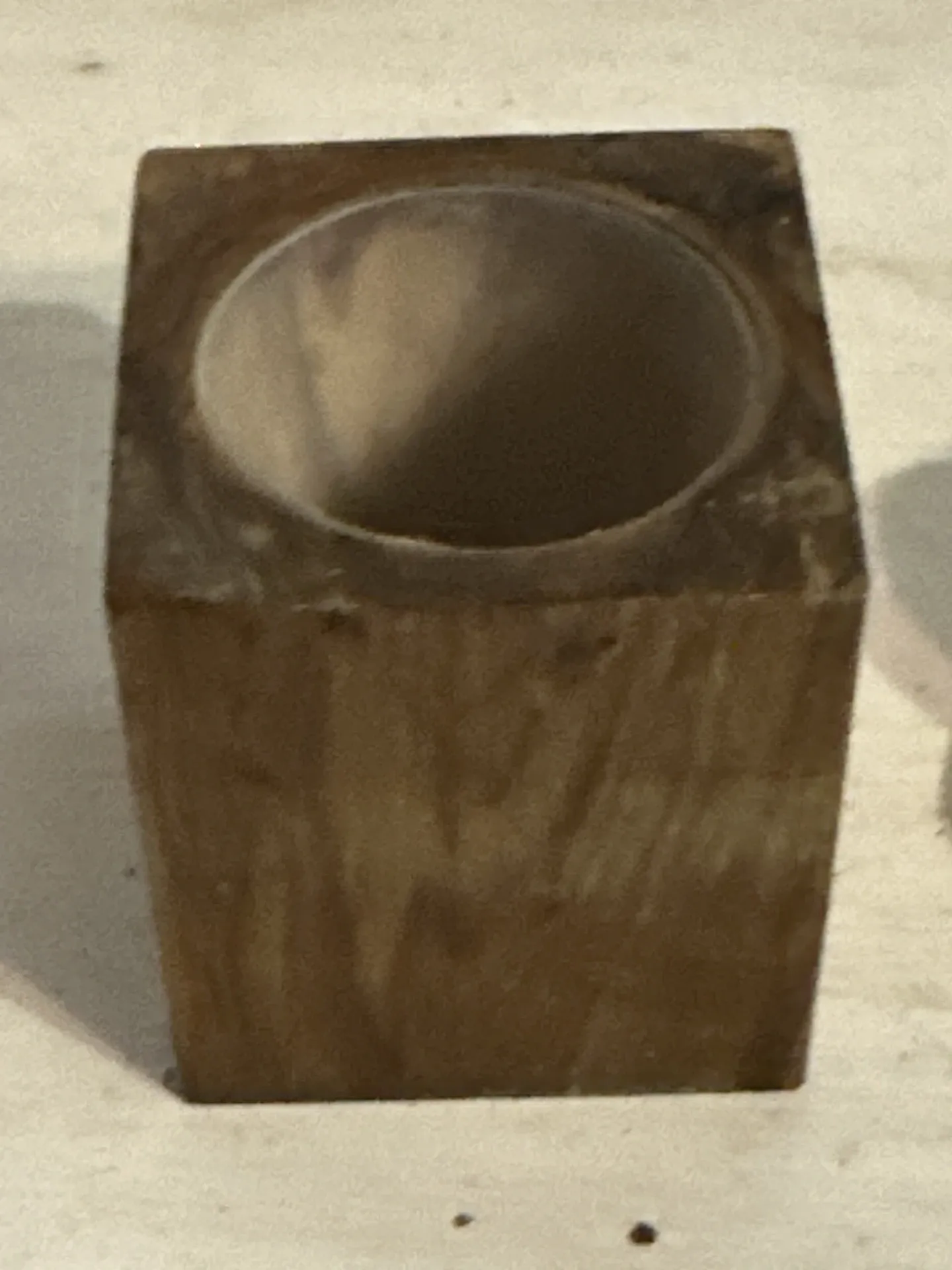 Brutalist condiment service in wood – Mid-Century 1950s