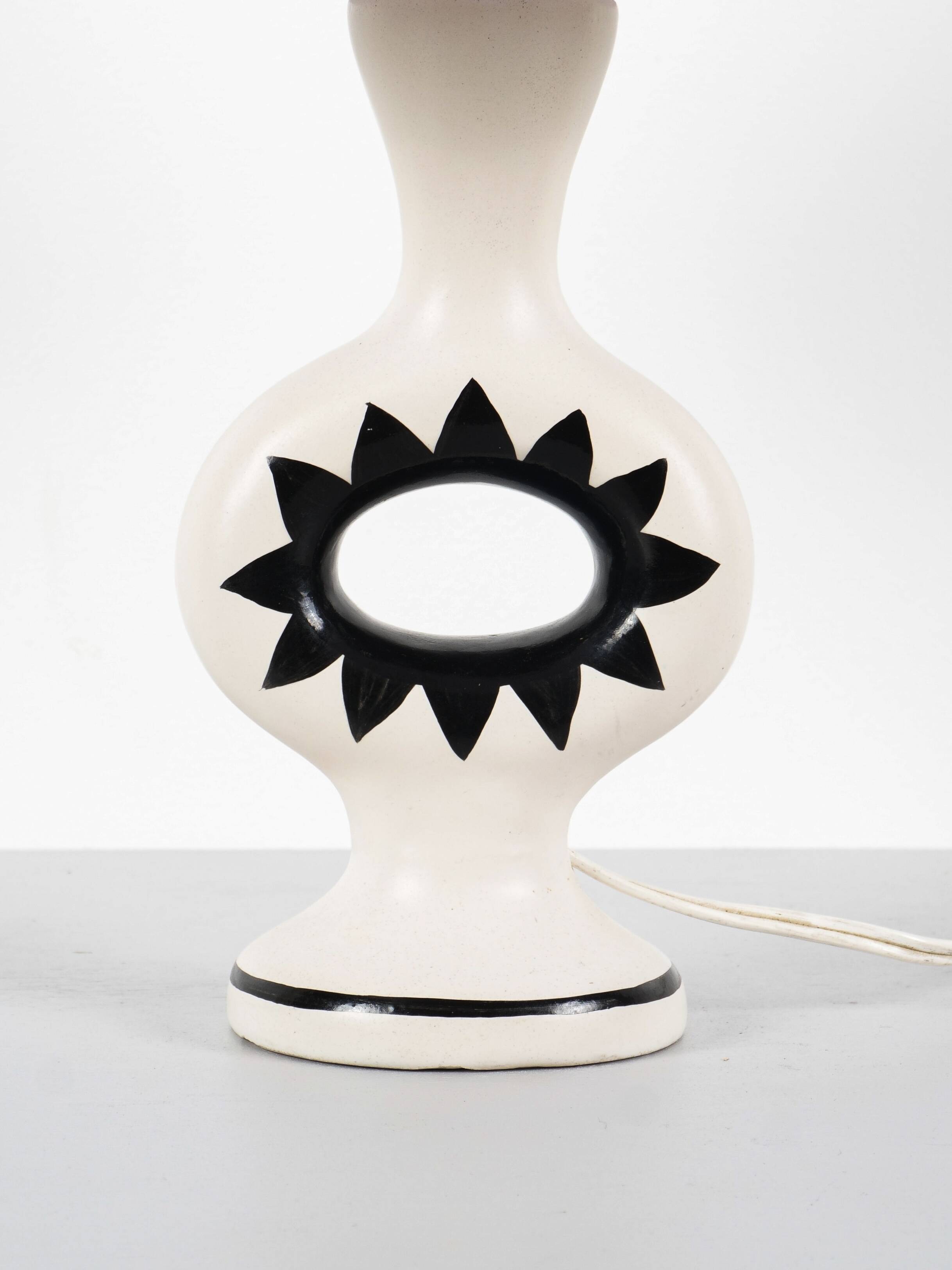 Lampe de table en céramique Roger Capron (attribué à), vers 1950