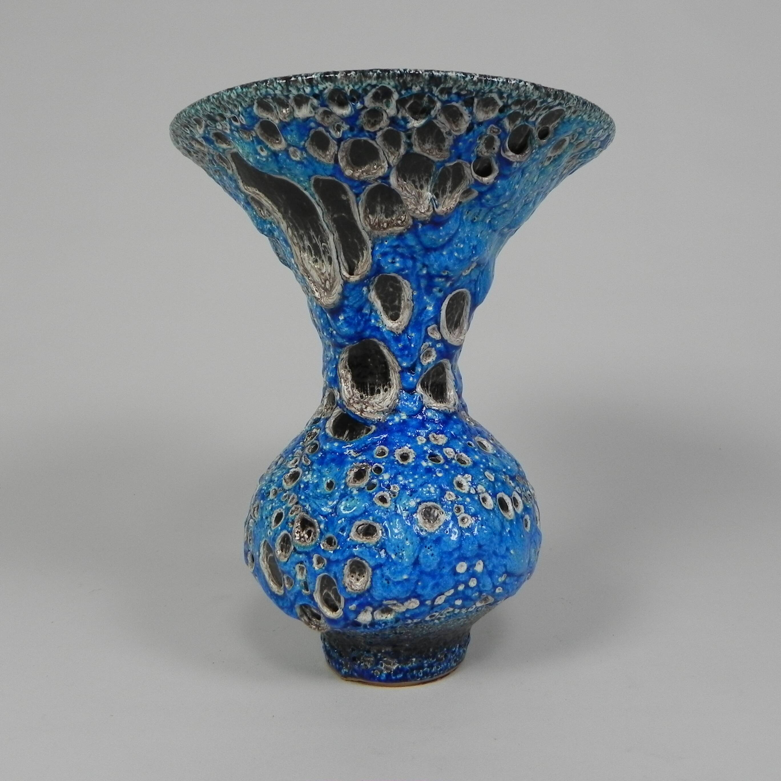Vintage Fat Lava vase, Vallauris, 1950s