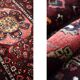 Vintage handwoven Hamadan oriental rug, Middle East, 1960s.