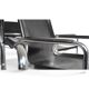 Matteo Grassi Set of 6 Visitor Chairs, Leather/Chrome Dining Chairs, 1970
