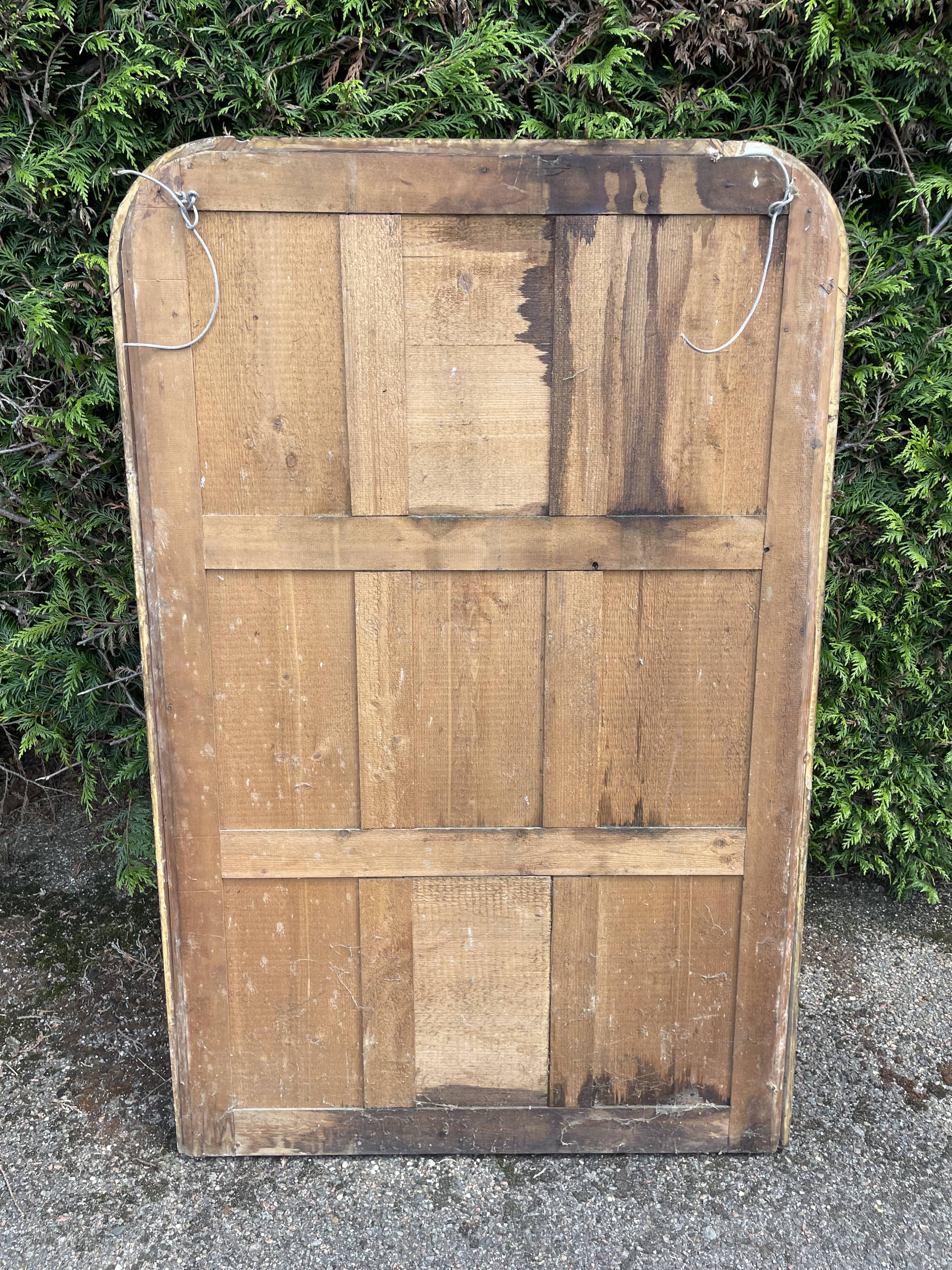 Louis Philippe period mirror with 19th gold leaf