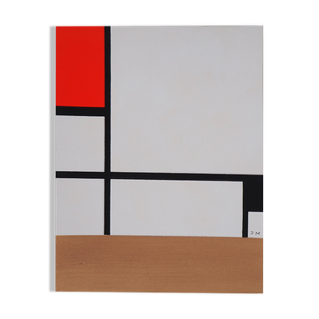 Piet mondrian: composition - signed color stencil