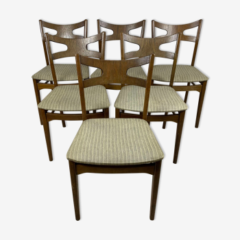 Lot de 6 chaises par Kurt Østervig, années 60