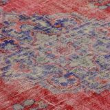 Turkish Anatolian Handmade Vintage Rug 244 cm x 158 cm